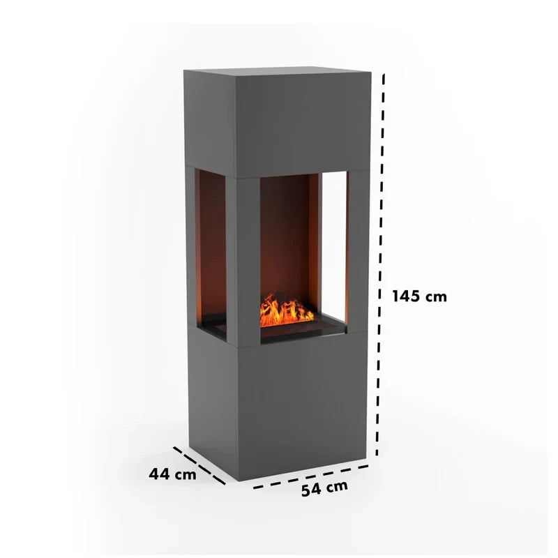 Cheminée hybride Böll – Gris
