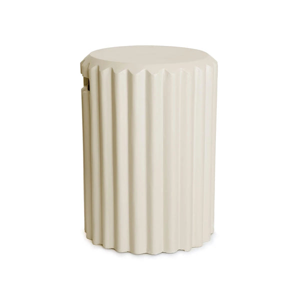 Happy Cocooning Coffre Nervuré Beige Nacre - Cache Bouteille de Gaz