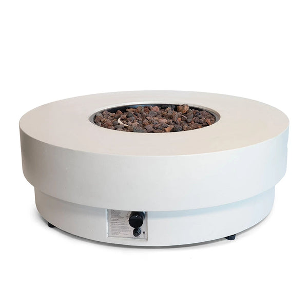 Happy Cocooning Estate Ronde 105 Beige Nacre - Table Brasero à Gaz Ronde