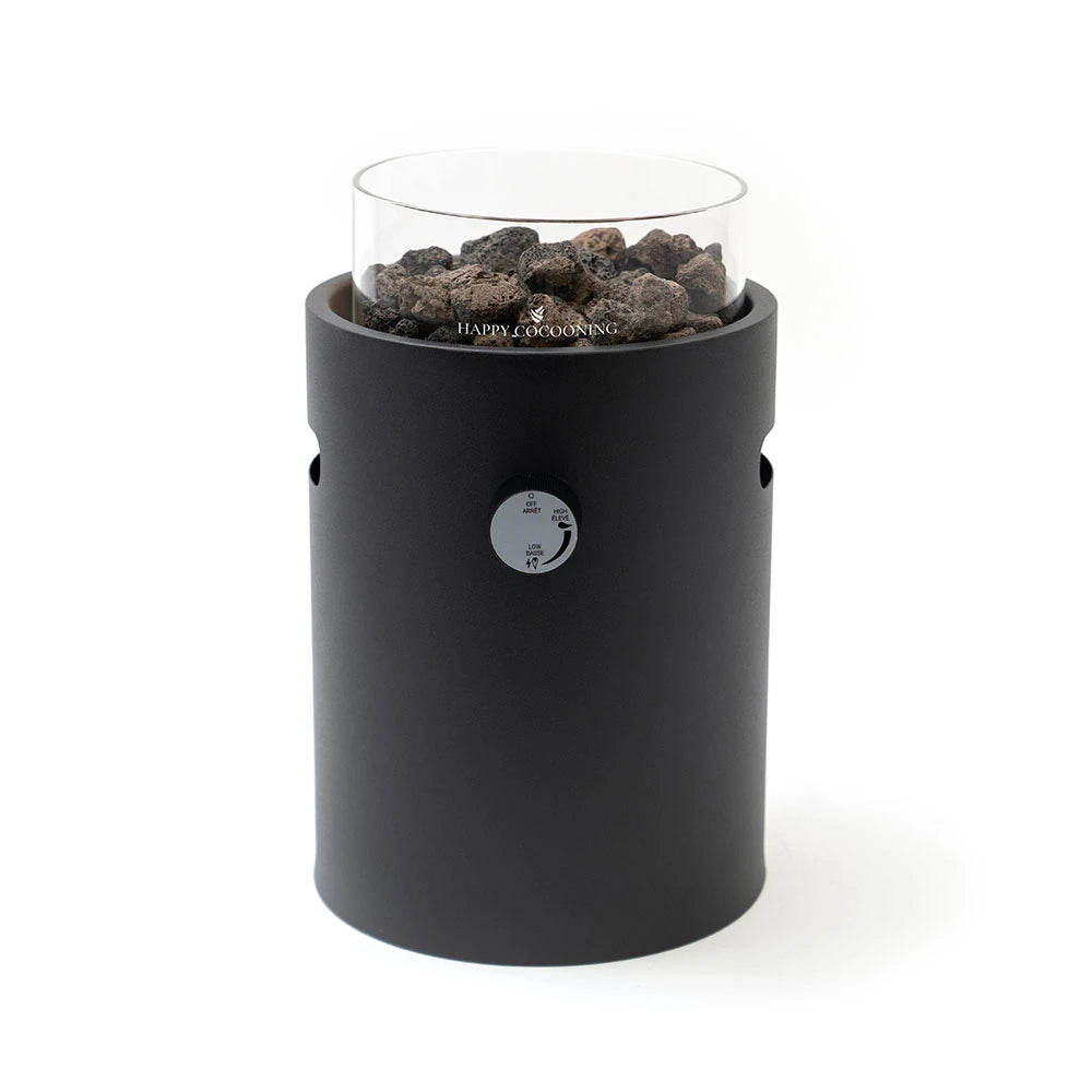 Lumi Nordic Black - Cheminée à gaz de table