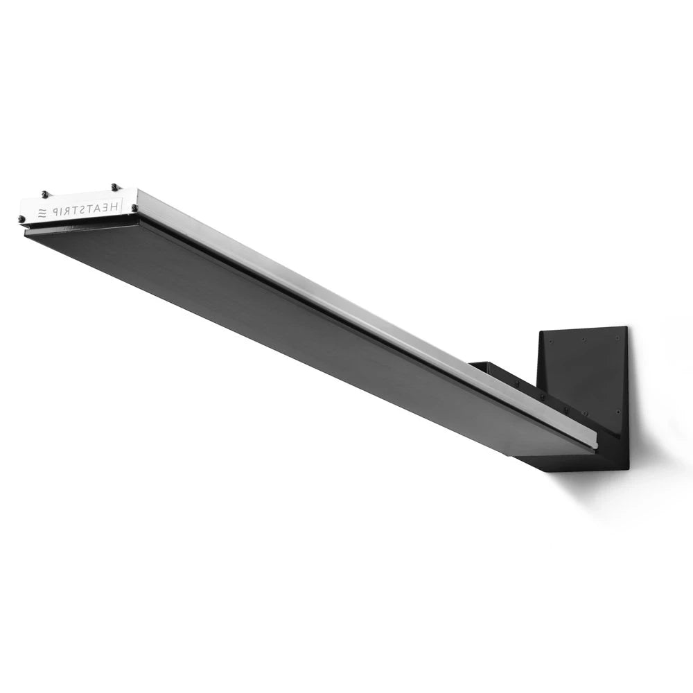Support mural noir pour Heatstrip Design