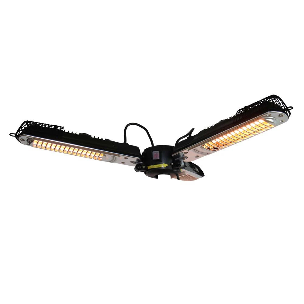 Chauffage de Parasol 650-1300-2000 W Noir