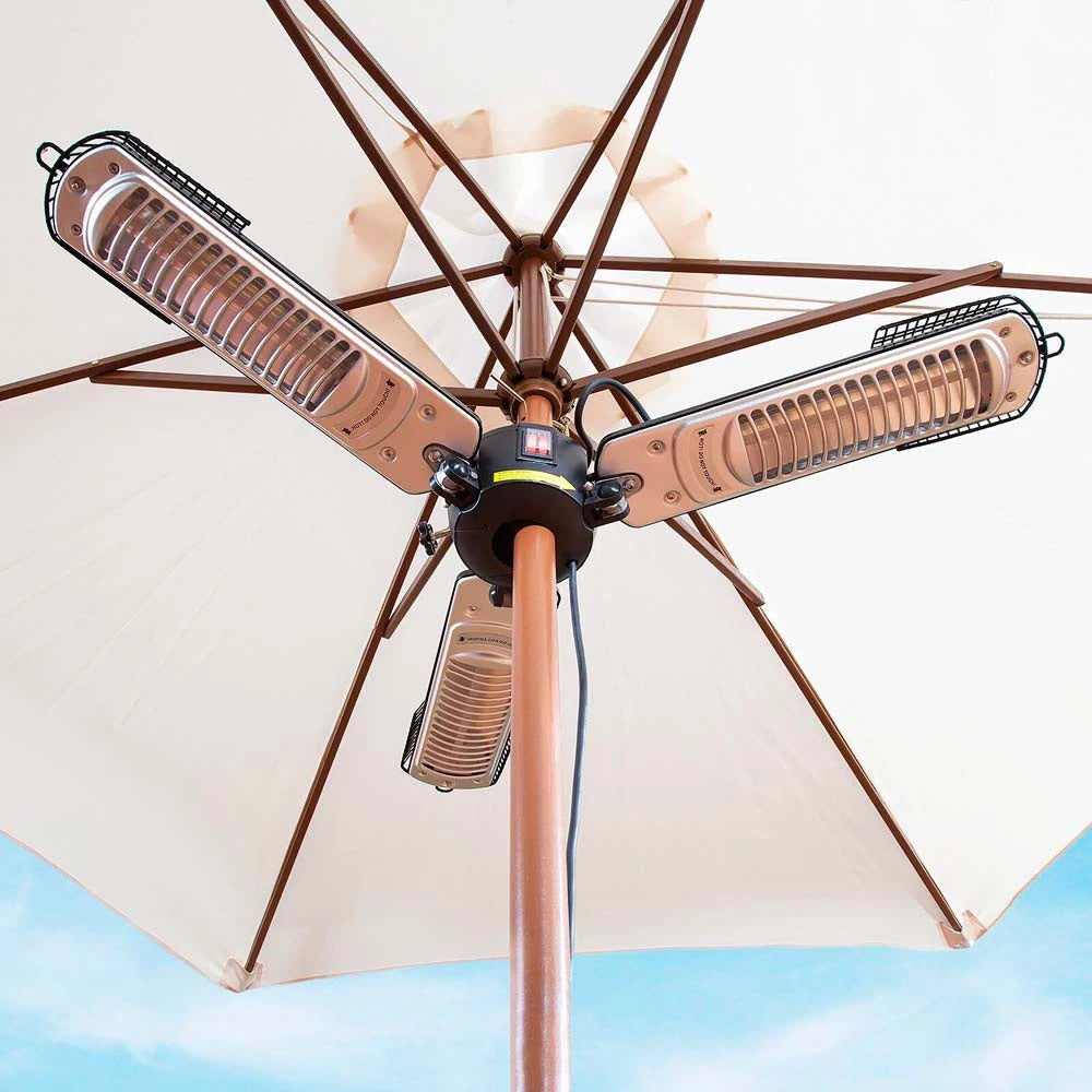 Chauffage de Parasol 650-1300-2000 W Noir