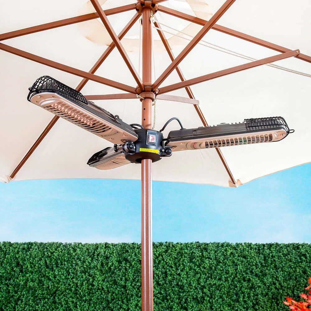 Chauffage de Parasol 650-1300-2000 W Noir
