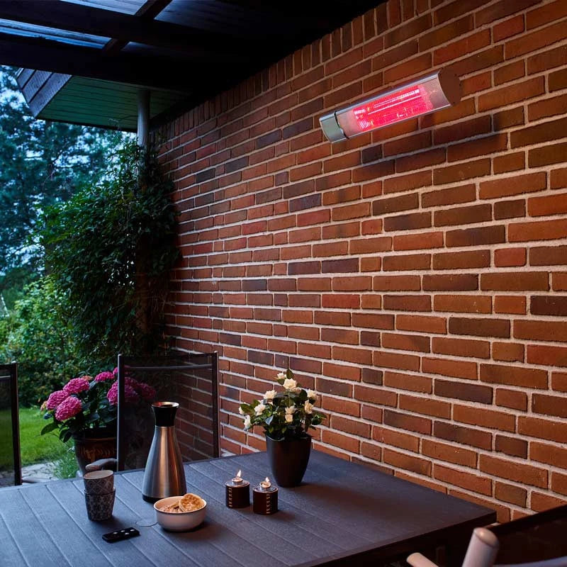 Chauffe-terrasse Mural 500-1000-1500 W, Argent