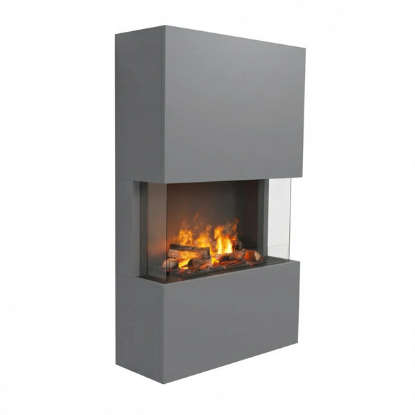Cheminée hybride Tucholsky 3 côtés – Gris