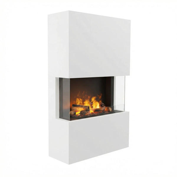 Cheminée hybride Tucholsky 3 côtés – Blanc