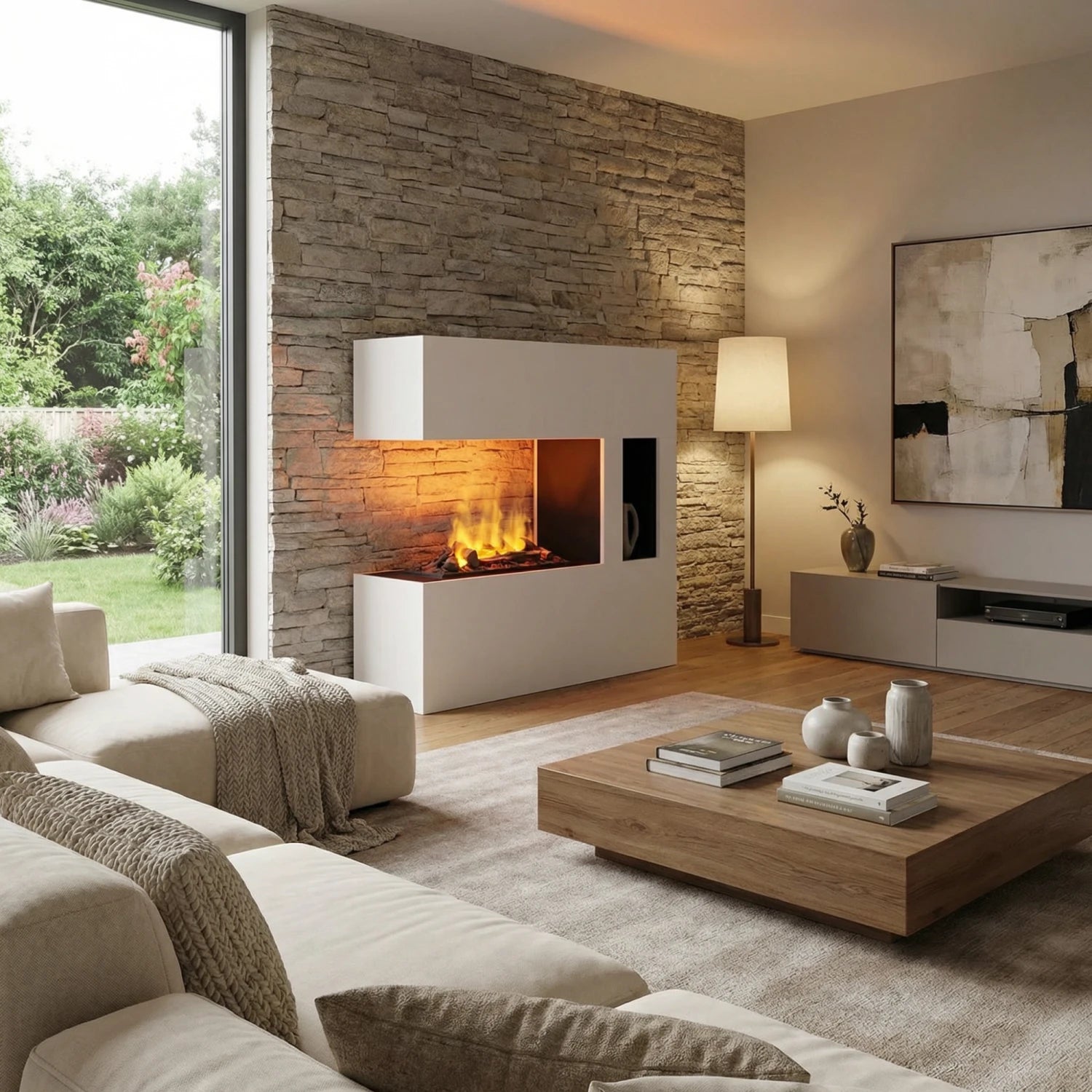 Cheminée à vapeur d'eau Schiller Pocket - Blanche