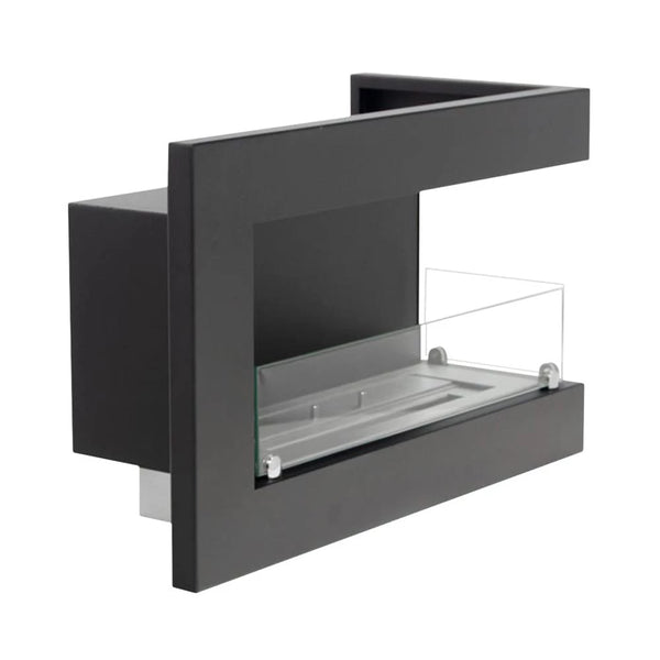 Right-facing Corner Bio Fireplace For Installation 65 cm