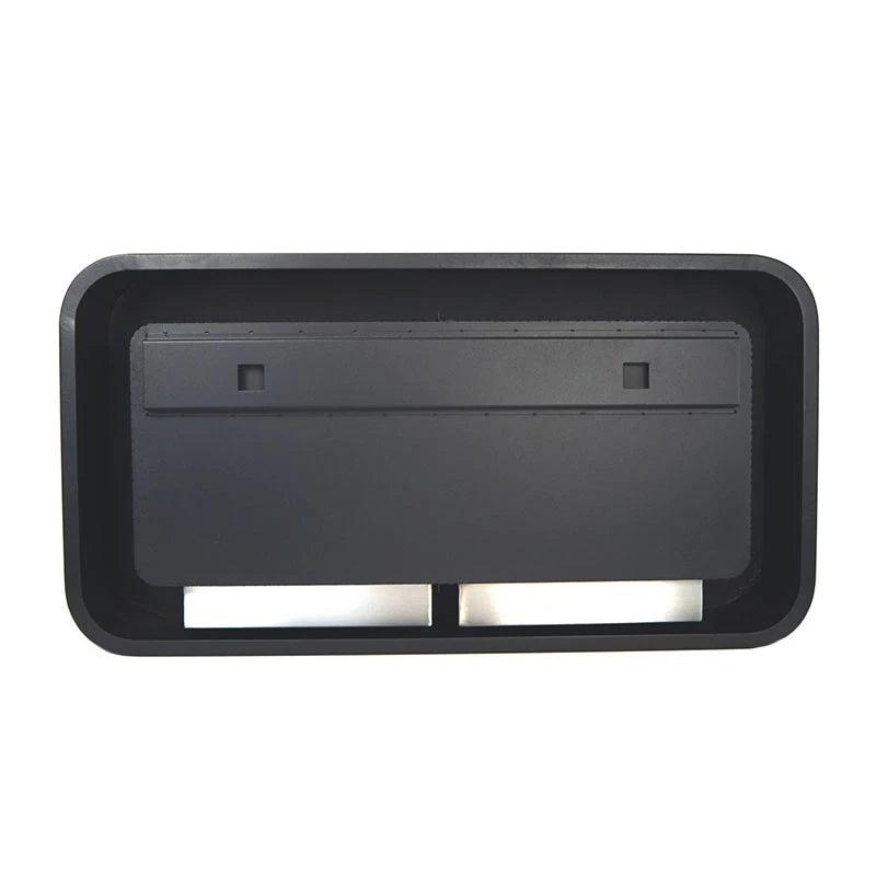Cheminée Rectangulaire Arrondie Noire