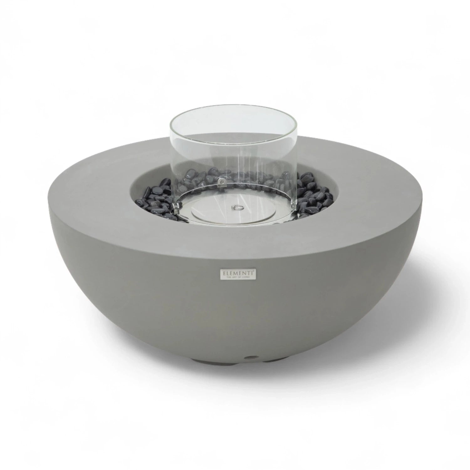 La table cheminée bioéthanol ROCA – gris espace, pour une ambiance raffinée et conviviale dans votre intérieur.