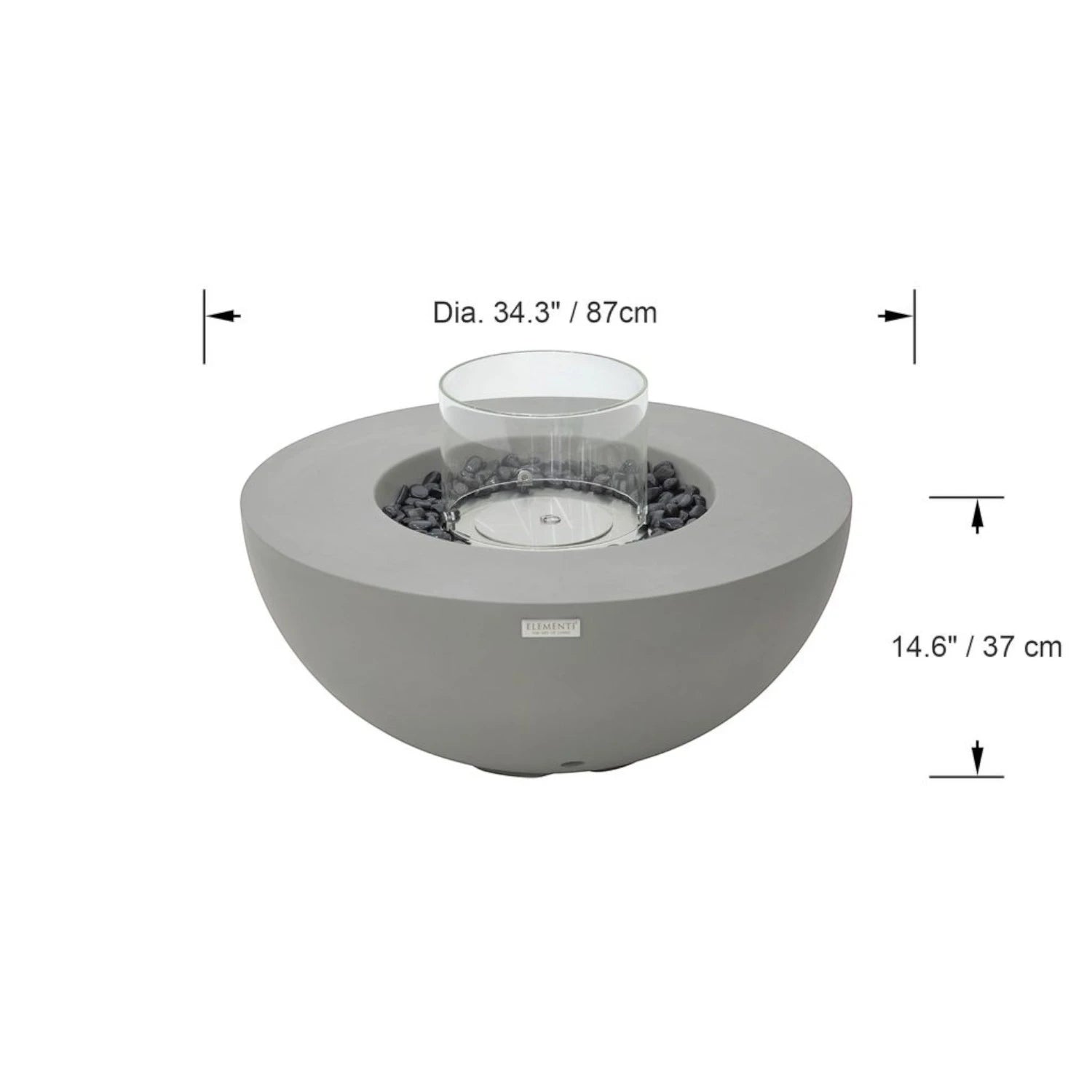 La table cheminée bioéthanol ROCA – gris espace, pour une ambiance raffinée et conviviale dans votre intérieur.