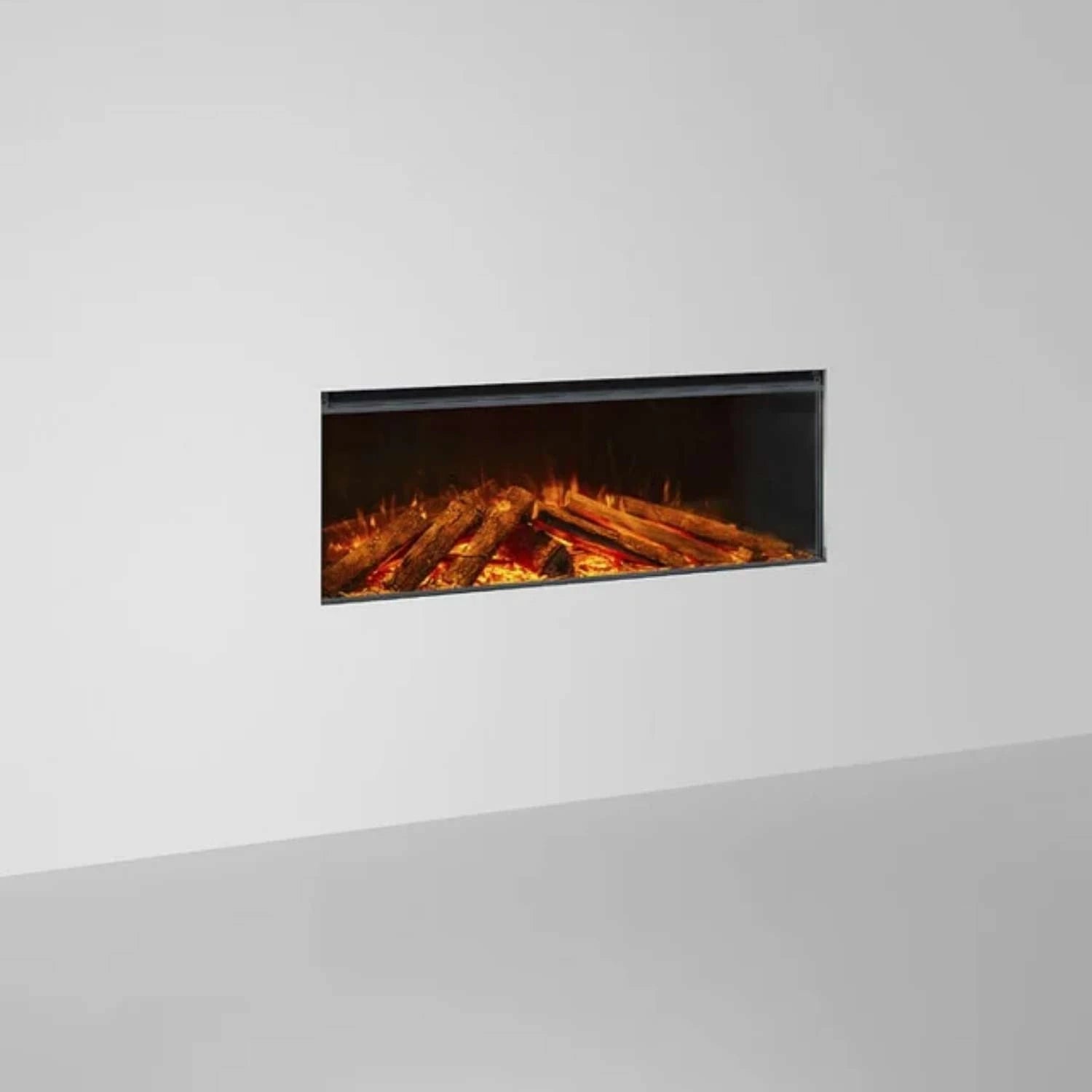 Laissez-vous envelopper par la lueur chaleureuse de l’insert de cheminée électrique Lumen 1200, pour des instants de détente incomparables.