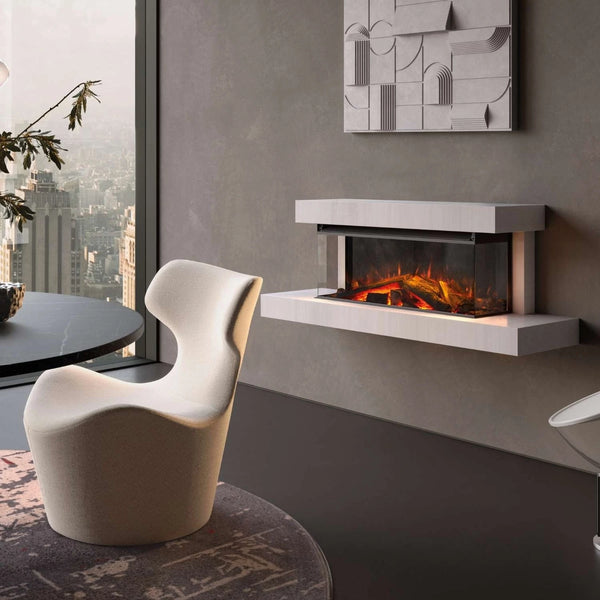La cheminée électrique murale Lumen 870 – finition Craie – diffuse une atmosphère apaisante et lumineuse, idéale pour sublimer vos soirées. Profitez d’un design raffiné, conforme à la norme EN 16647, avec accompagnement français et vidéos showroom.