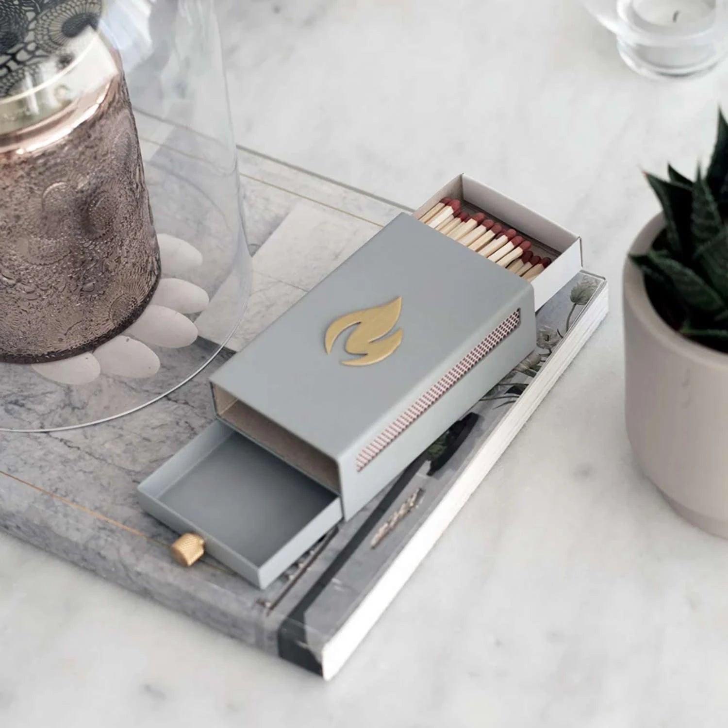 Boîte d’allumettes Matchbox – Gris