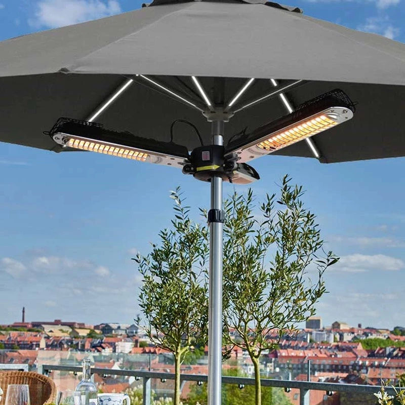 Chauffage de terrasse électrique à fixer sur parasol