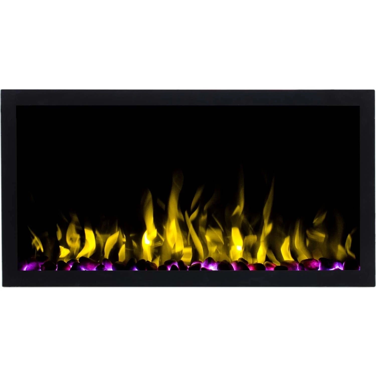 Cheminée murale électrique Pride Slim - Noir