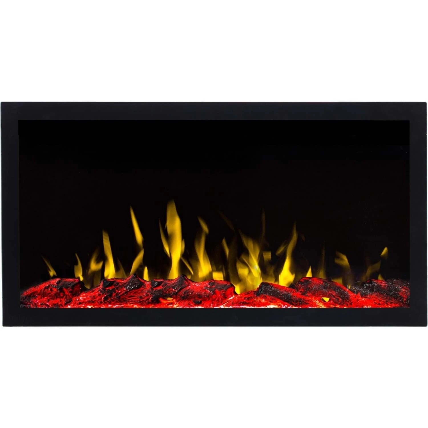 Cheminée murale électrique Pride Slim - Noir