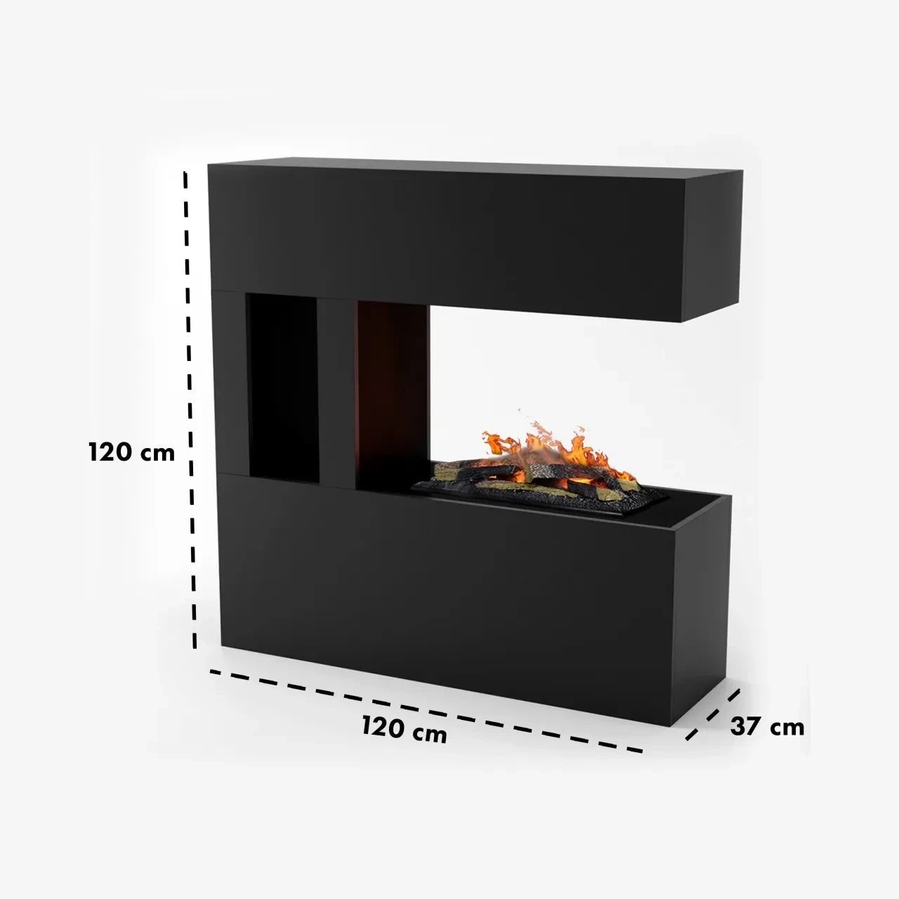 Cheminée à vapeur d’eau Schiller Pocket – Noir