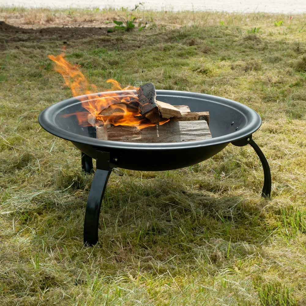 Tulum Brasero avec Grille et Couvercle en Maille - Bonfire