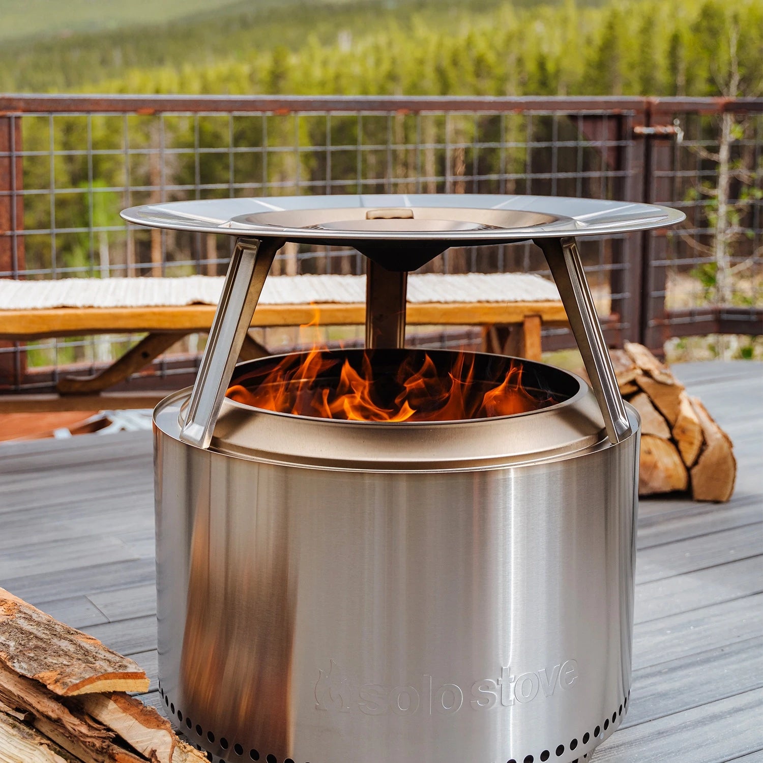 Réflecteur de chaleur Yukon - Acier inoxydable