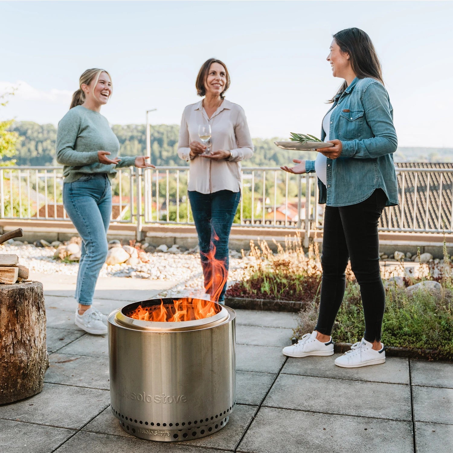 Brasero sans fumée Bonfire + Stand 2.0