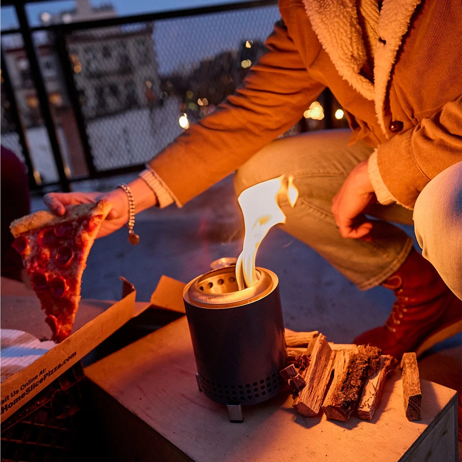 Mesa - Brasero de Table Eau