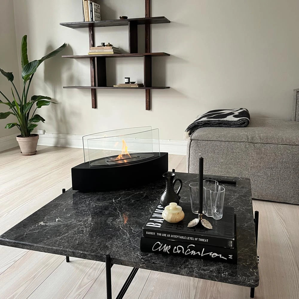 Cheminée de Table Ovale - Noir