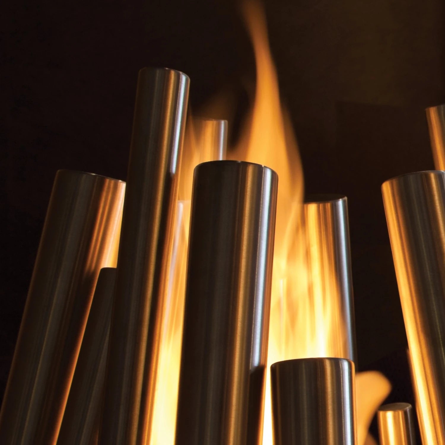 Stix - Cheminée d’extérieur en bioéthanol en acier inoxydable