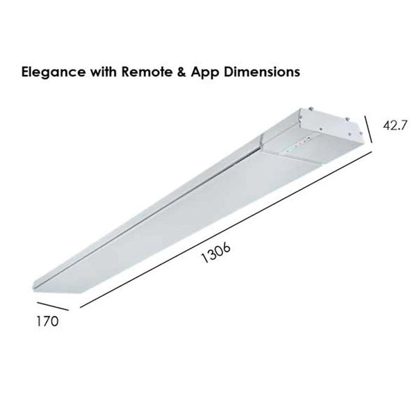 Heatstrip Elegance 3200 avec télécommande + application