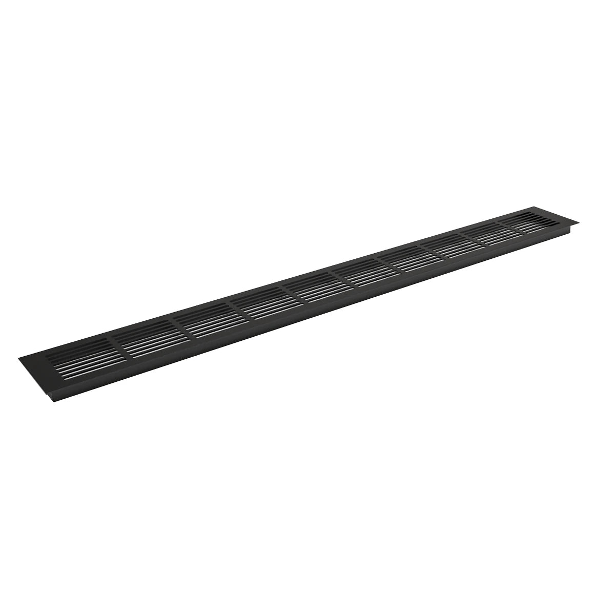 Grille de ventilation noire - 100 x 11 cm - 420 cm²