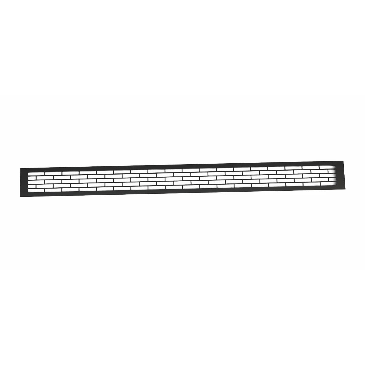 Grille de ventilation noire - 100 x 9 cm - 450 cm²