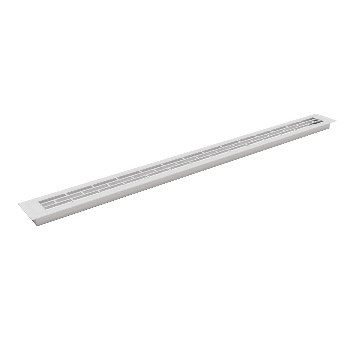 Grille de ventilation blanche - 80 x 6,5 cm - 210 cm²