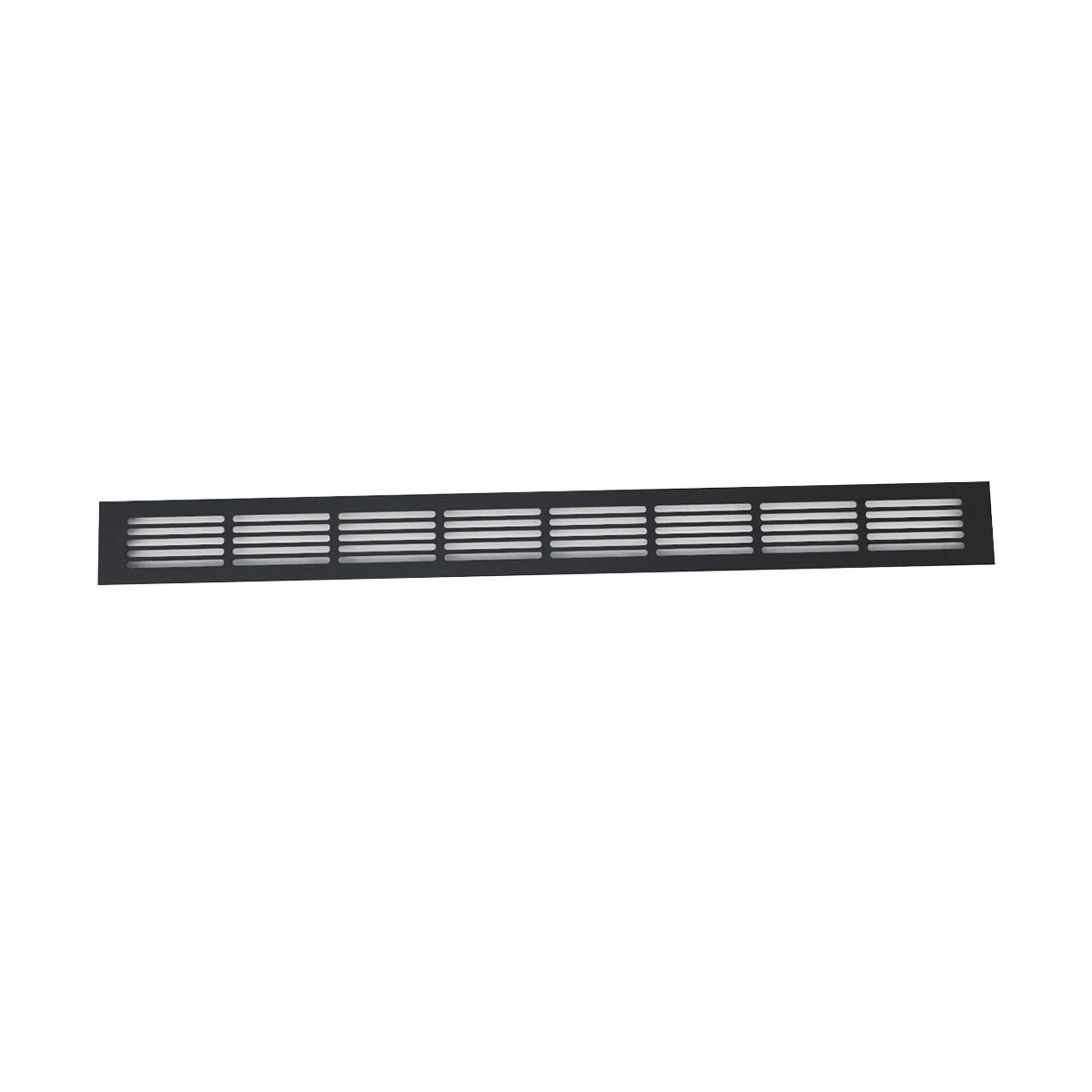 Grille de ventilation noire - 80 x 7,6 cm - 210 cm²
