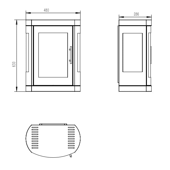 Poêle Bioéthanol Mural Oregon