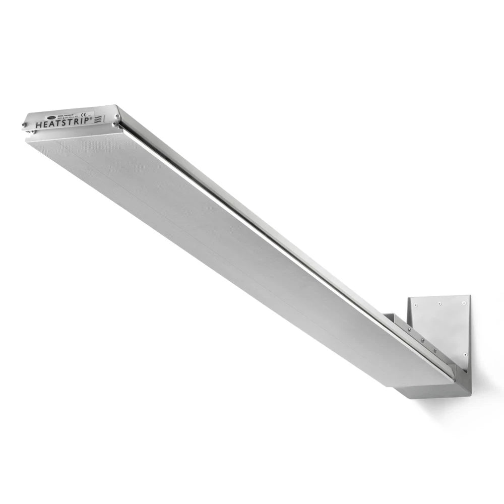 Support mural gris argenté pour Heatstrip Design
