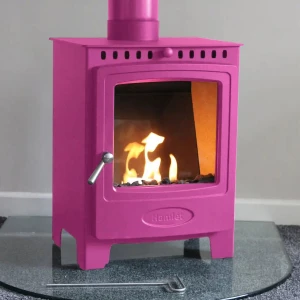 Cheminée bioéthanol Hamlet Solution 5 Flamingo Pink par Arada