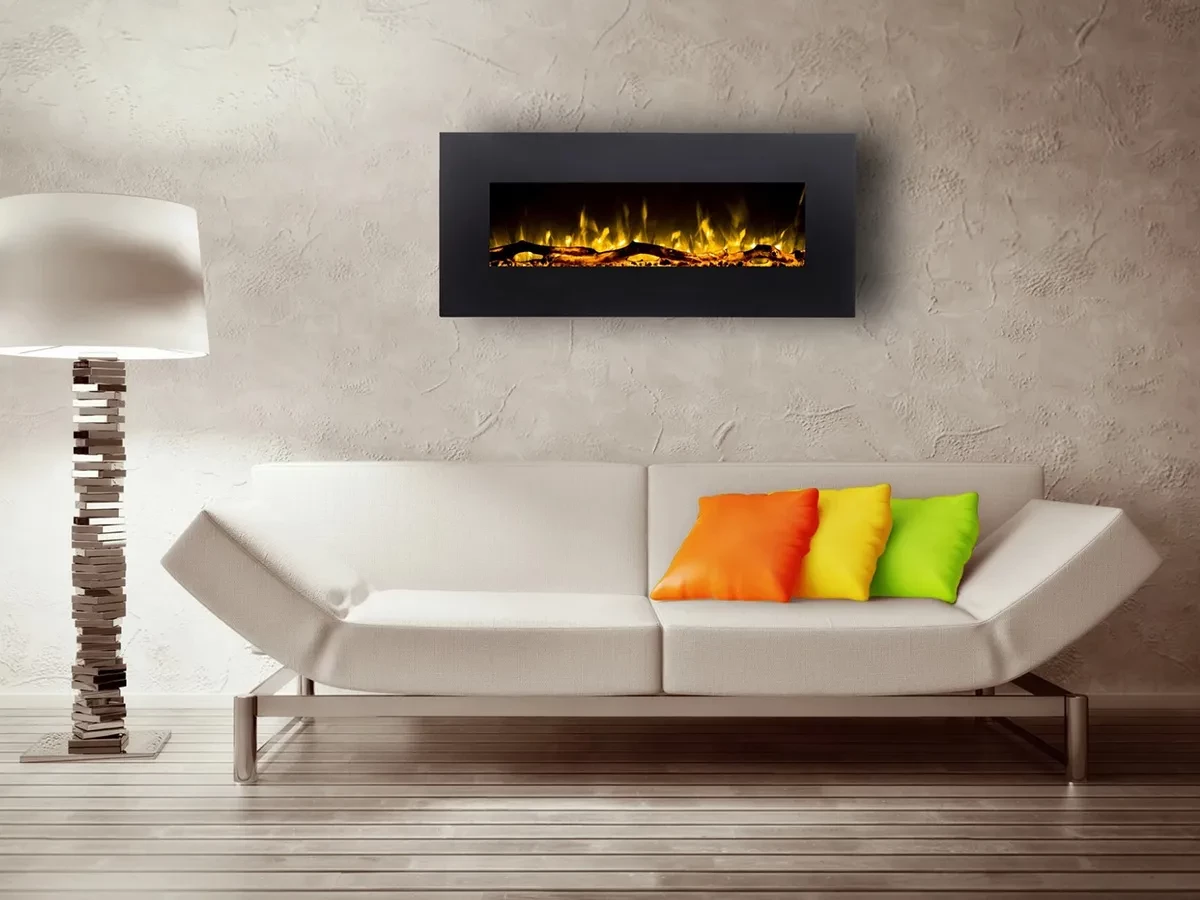 Corner bio fireplace